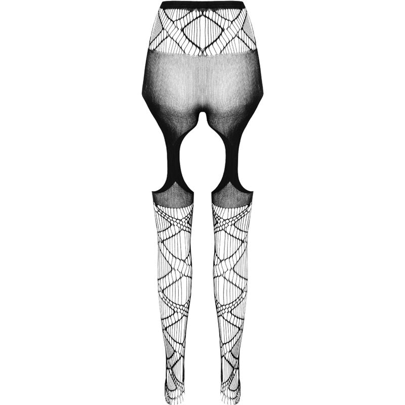 PASSION - COLLEZIONE ECO BODYSTOCKING ECO S005 BIANCO Passion Woman Garter & Stock