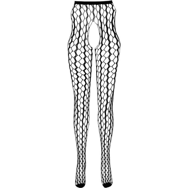 PASSION - COLLEZIONE ECO BODYSTOCKING ECO S007 NERO Passion Woman Garter & Stock