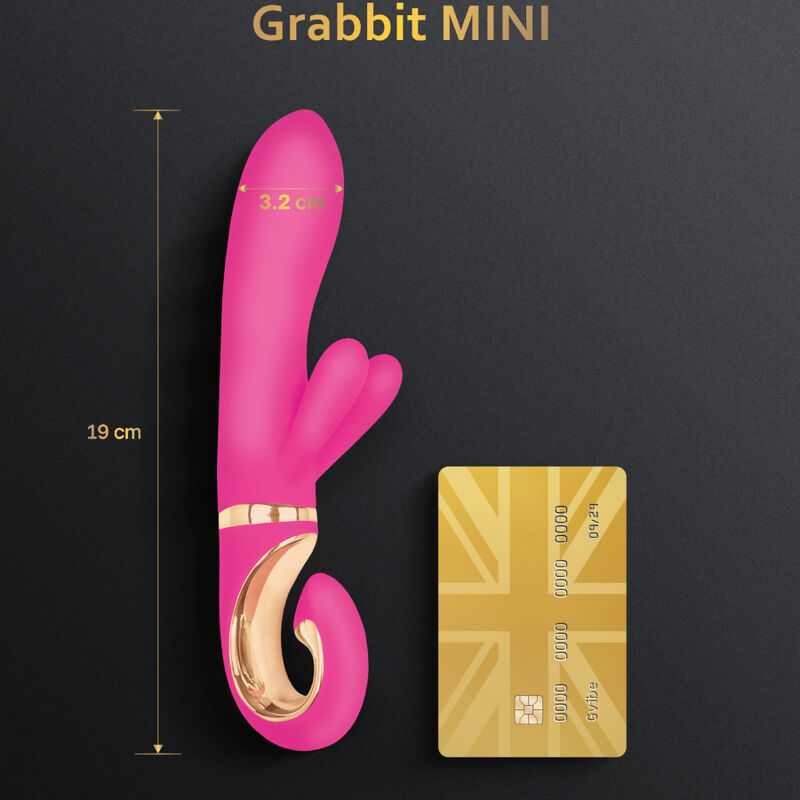 G-VIBE - VIBRATORE IN SILICONE GRABBIT MINI ROSA G-Vibe