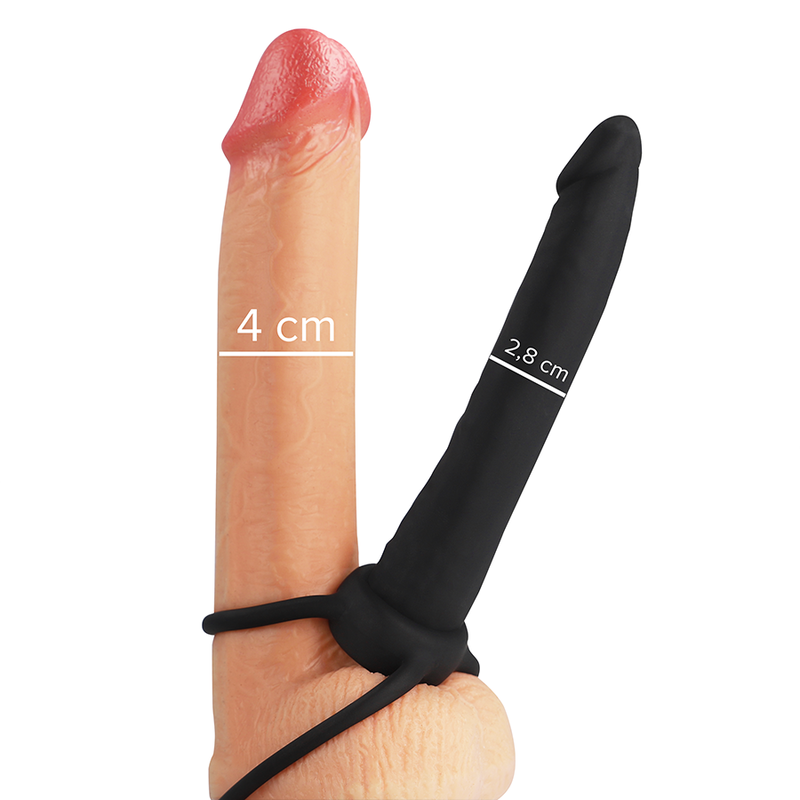 MYTHOLOGY - DILDO ANALE COBI ONYX CON ANELLO PER CAZZO E TESTICOLI 13 CM IN SILICONE Mythology Fantasy Dildo