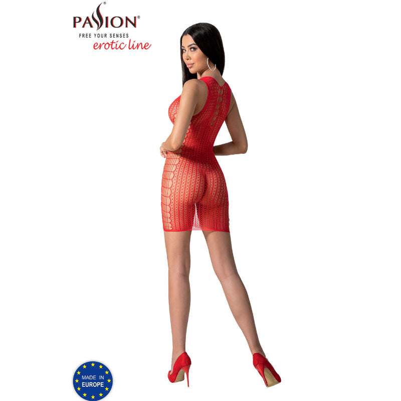 PASSION - BS097 BODYSTOCK ROSSO TAGLIA UNICA Passion Woman Bodystockings