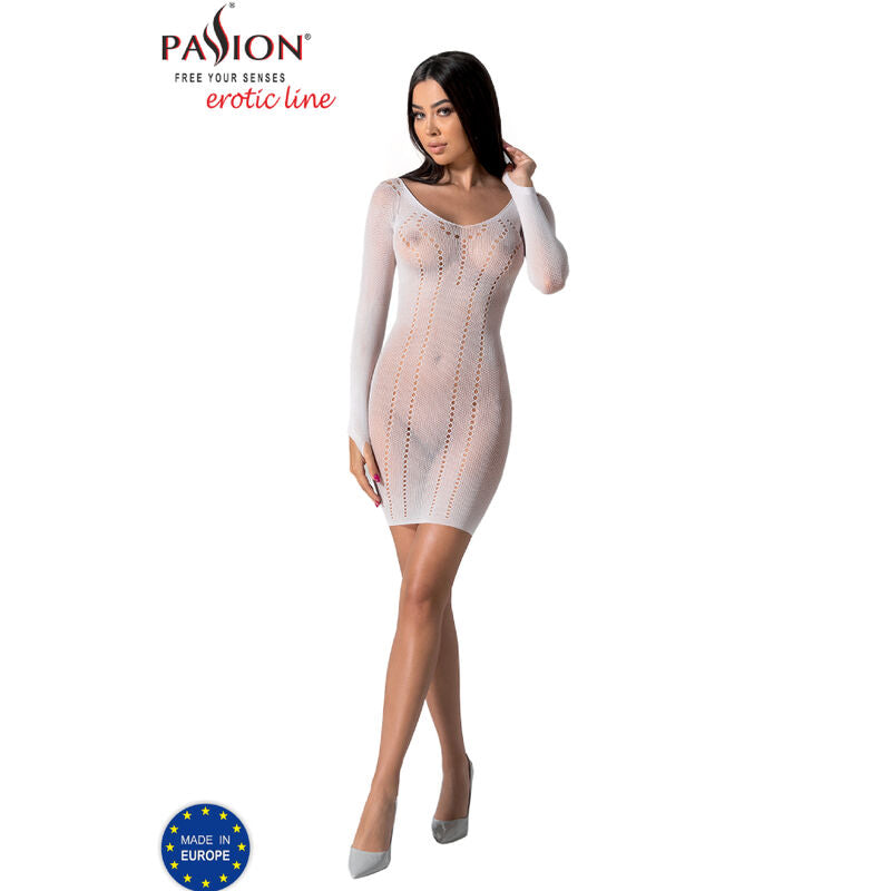 PASSION - BS101 BODYSTOCKING BIANCO TAGLIA UNICA Passion Woman Bodystockings