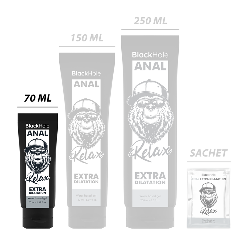 BLACK HOLE - GEL DILATANTE ANALE A BASE D'ACQUA 70 ML Black Hole