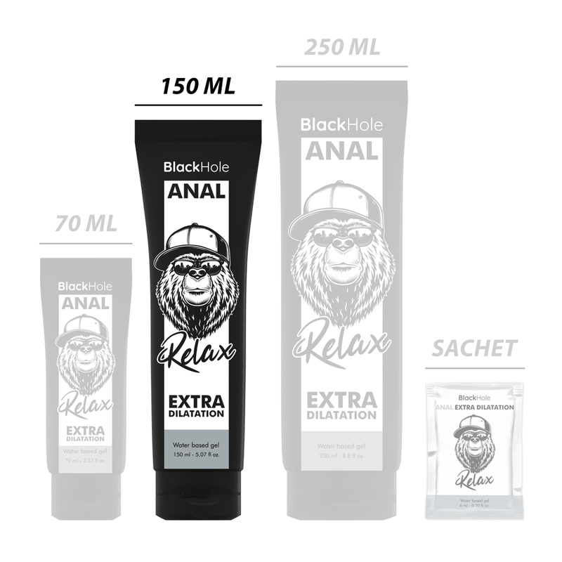 BLACK HOLE - GEL A BASE D'ACQUA DILATAZIONE ANALE 150 ML Black Hole