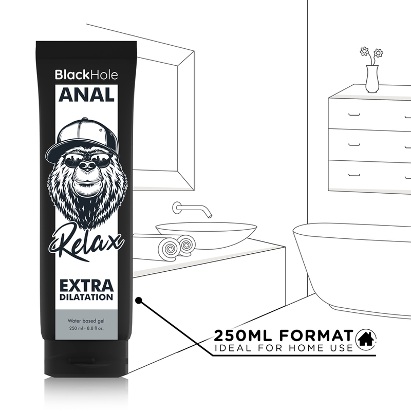 BLACK HOLE - GEL A BASE D'ACQUA DILATAZIONE ANALE 250 ML Black Hole