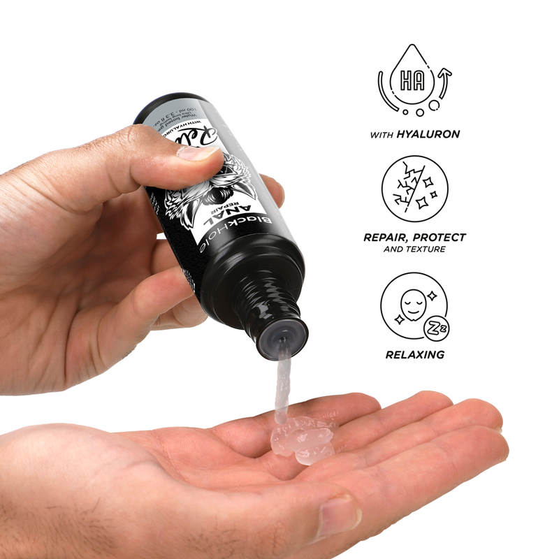 BLACK HOLE - RIPARATORE ANALE A BASE D'ACQUA RELAX CON IALURONICO 100 ML Black Hole