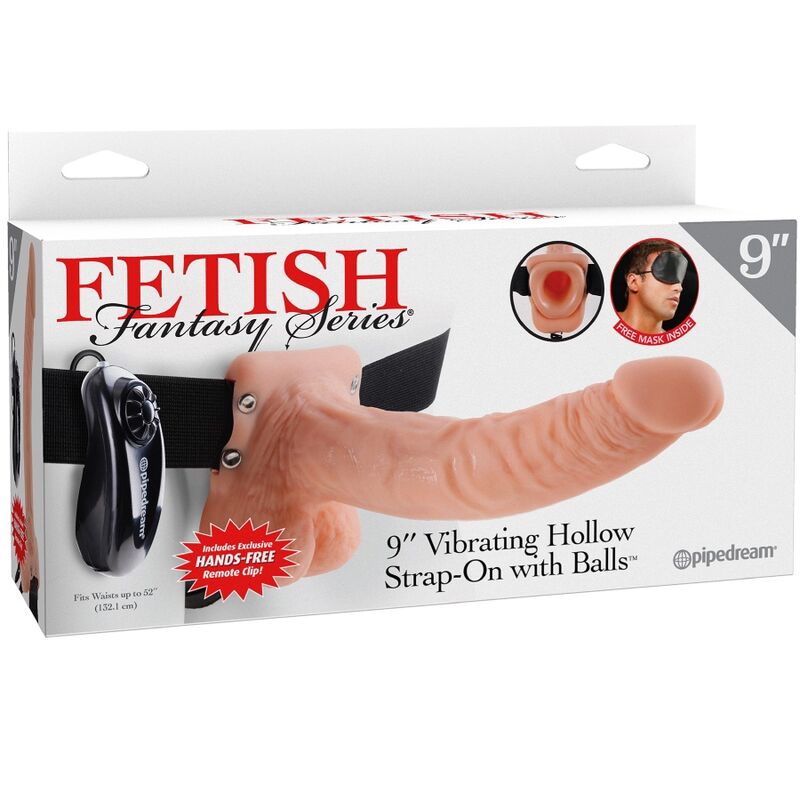 FETISH FANTASY SERIES - IMBRAGATURA REGOLABILE TELECOMANDO PENE REALISTICO CON TESTICOLI 23 CM Fetish Fantasy Series
