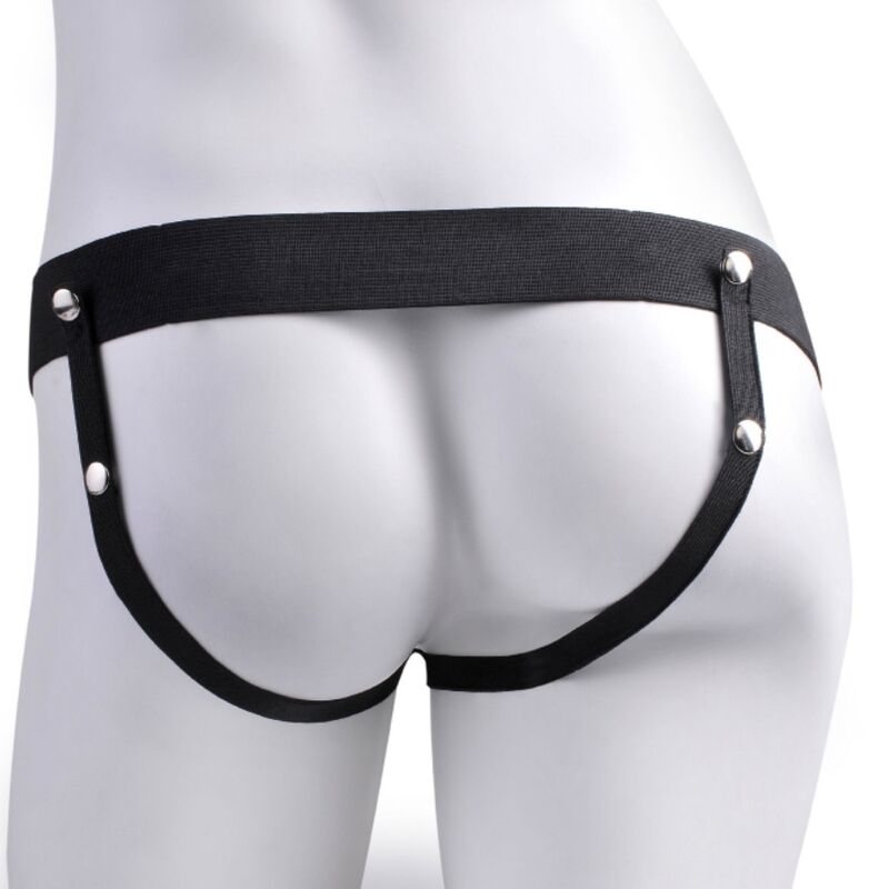 FETISH FANTASY SERIES - IMBRACATURA REGOLABILE PENE REALISTICO CON SFERE RICARICABILI E VIBRATORE 17,8 CM Fetish Fantasy Series
