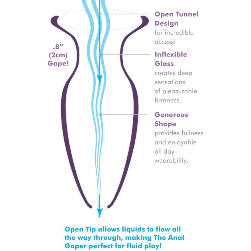 ANAL FANTASY ELITE COLLECTION - DILATATORE ANALE GAPER PER PRINCIPIANTI CRISTALLO TAGLIA S Anal Fantasy Elite Collection