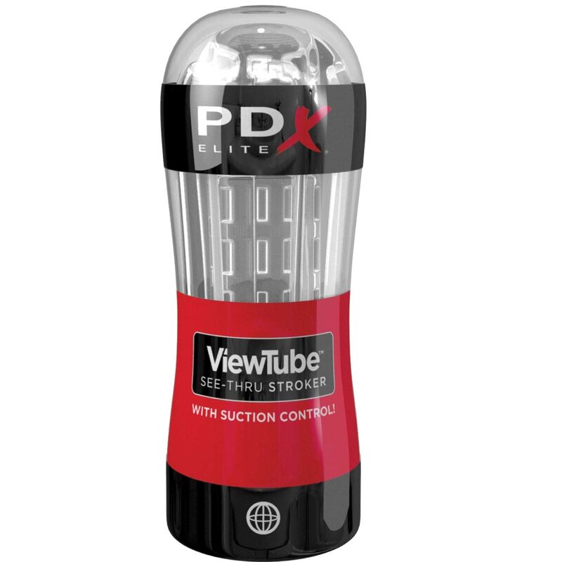 PDX ELITE - MASTURBATORE STROKER VIEWTUBE CONTROL ASPIRAZIONE TRASPARENTE Pdx Elite