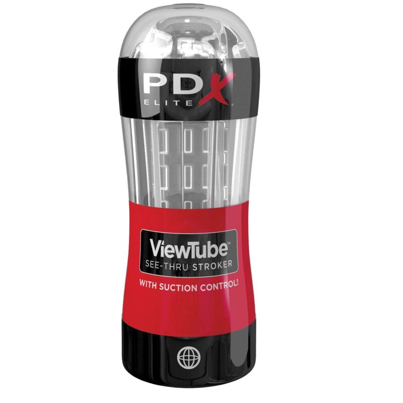 PDX ELITE - MASTURBATORE STROKER VIEWTUBE CONTROL ASPIRAZIONE TRASPARENTE Pdx Elite