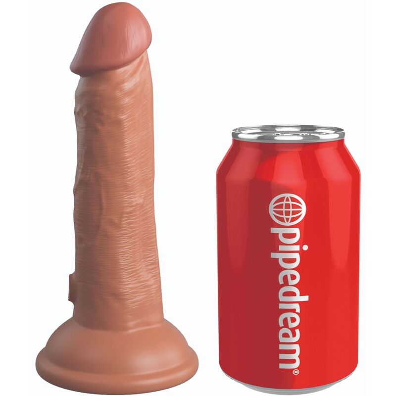 KING COCK - ELITE DILDO REALISTICO IN SILICONE 15.2 CM CARAMEL King Cock