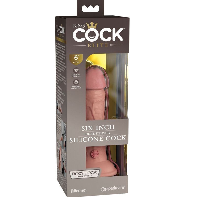 KING COCK - ELITE DILDO REALISTICO IN SILICONE 15.2 CM King Cock