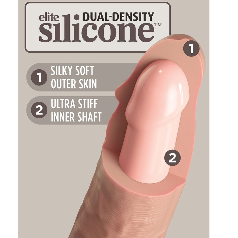 KING COCK - ELITE DILDO REALISTICO IN SILICONE 15.2 CM King Cock