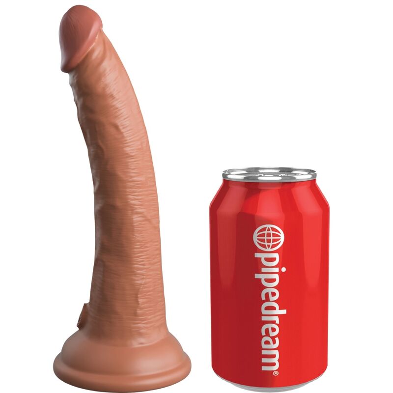 KING COCK - ELITE DILDO REALISTICO IN SILICONE 17.8 CM CARAMEL King Cock
