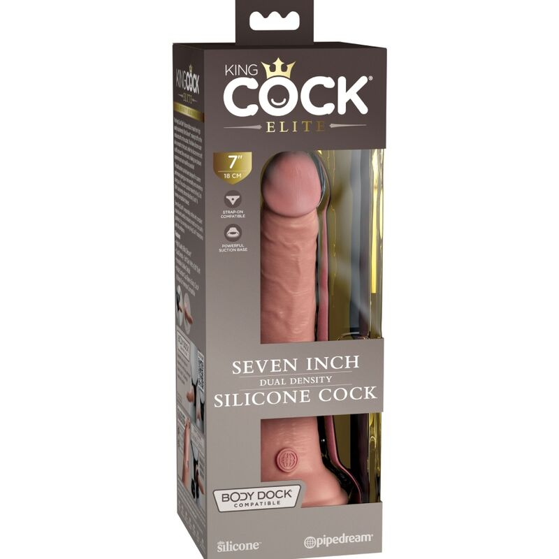 KING COCK - ELITE DILDO REALISTICO IN SILICONE 17.8 CM King Cock