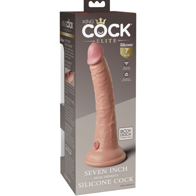 KING COCK - ELITE DILDO REALISTICO IN SILICONE 17.8 CM King Cock