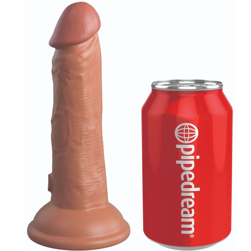 KING COCK - ELITE DILDO REALISTICO VIBRANTE E SILICONE 15.2 CM CARAMEL King Cock