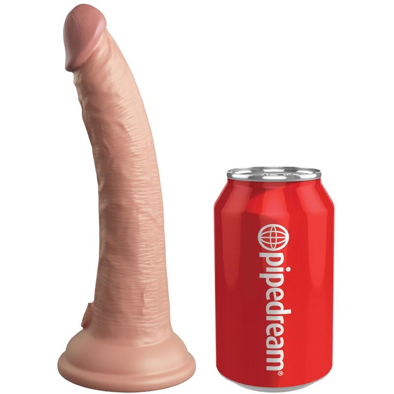 KING COCK - ELITE VIBRATORE DILDO REALISTICO E TELECOMANDO IN SILICONE 17.8 CM King Cock