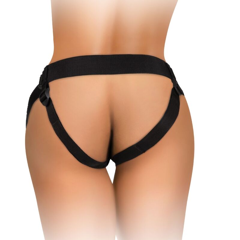 KING COCK - ELITE KIT IMBRACATURA REGOLABILE DELUXE ANELLO CON TESTICOLI E DILDO 20.3 CM King Cock