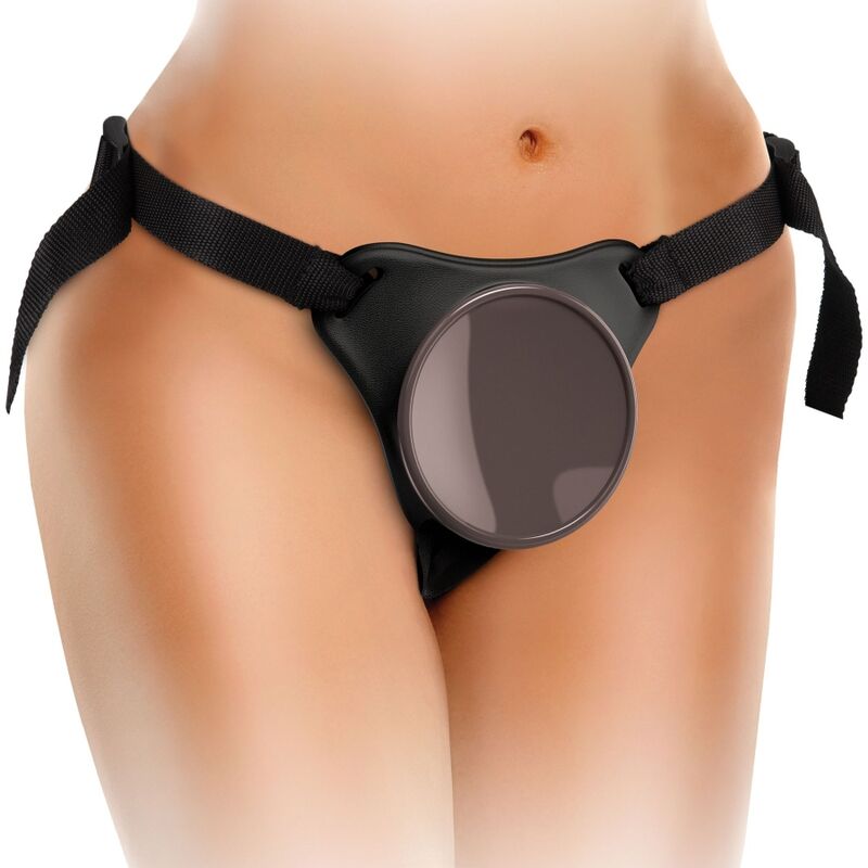 KING COCK - ELITE KIT IMBRACATURA REGOLABILE DELUXE ANELLO CON TESTICOLI E DILDO 20.3 CM King Cock