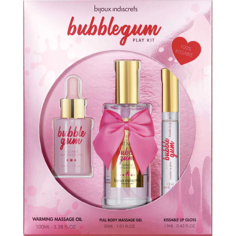 BIJOUX - INDISCRETS KIT BUBBLEGUM PLAY CON OLIO GEL E LUCIDA LABBRA Bijoux Love Cosmetiques