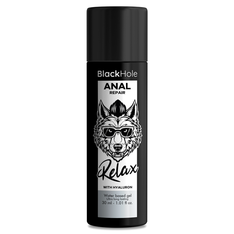 BLACK HOLE - RIPARATORE ANALE A BASE D'ACQUA RELAX CON IALURONICO 30 ML Black Hole