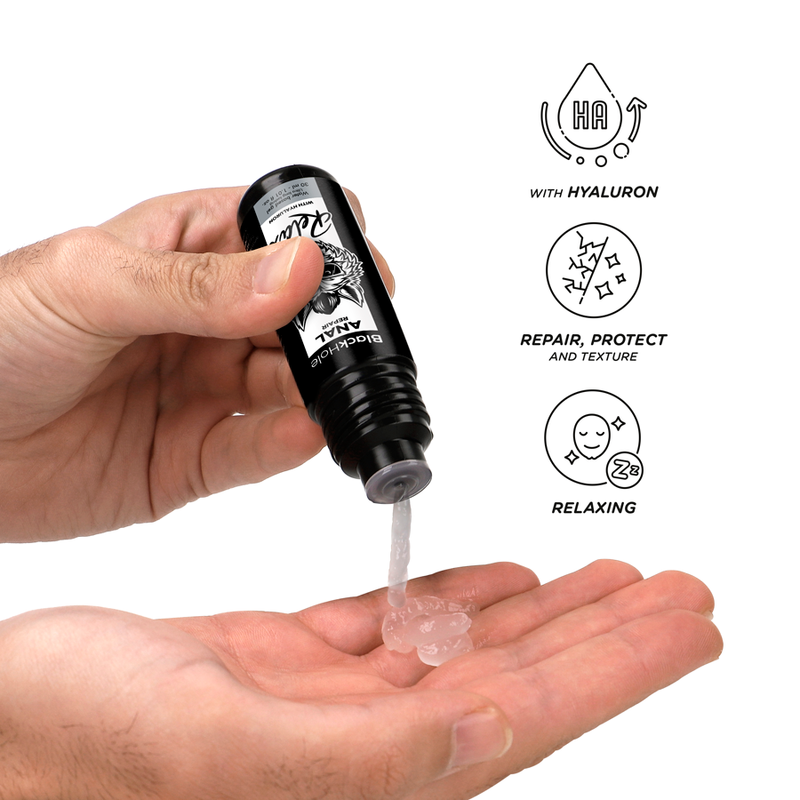 BLACK HOLE - RIPARATORE ANALE A BASE D'ACQUA RELAX CON IALURONICO 30 ML Black Hole
