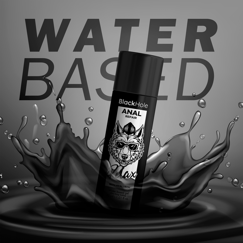 BLACK HOLE - RIPARATORE ANALE A BASE D'ACQUA RELAX CON IALURONICO 30 ML Black Hole
