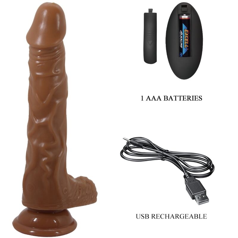 BAILE - BODACH VIBRATORE REALISTICO CON VENTOSA A TELECOMANDO Baile Dildos