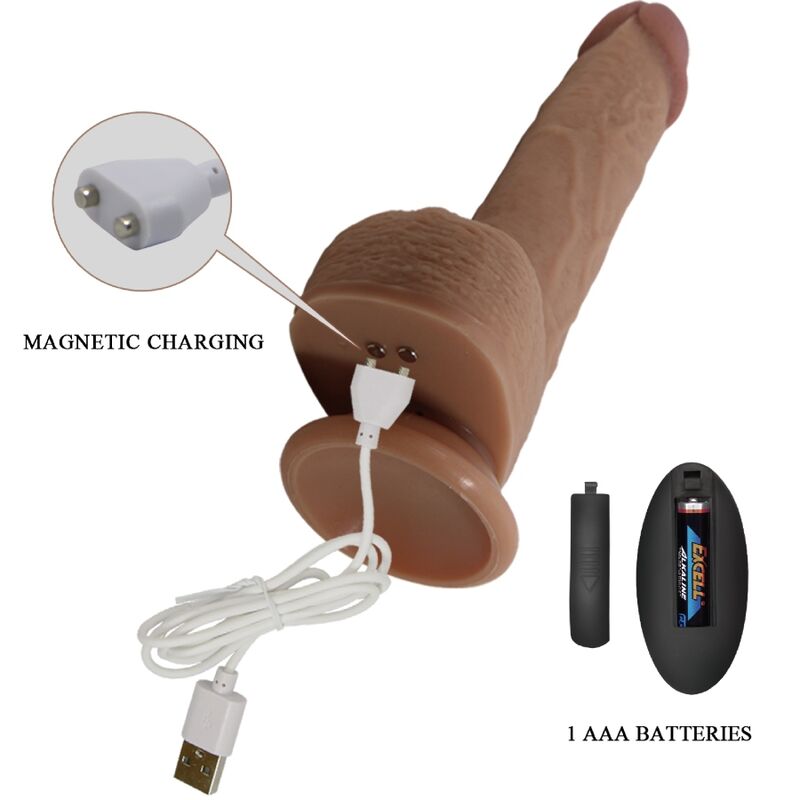 PRETTY LOVE - VIBRATORE DILDO REALISTICO TOMMY 22.5 CM Pretty Love Flirtation