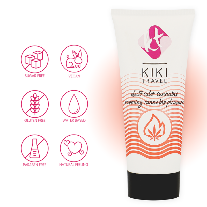 KIK TRAVEL - CANNABIS LUBRIFICANTE EFFETTO CALDO 50 ML Kik Travel