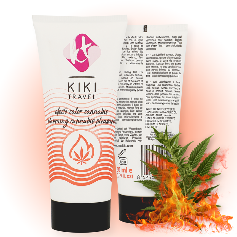 KIK TRAVEL - CANNABIS LUBRIFICANTE EFFETTO CALDO 50 ML Kik Travel