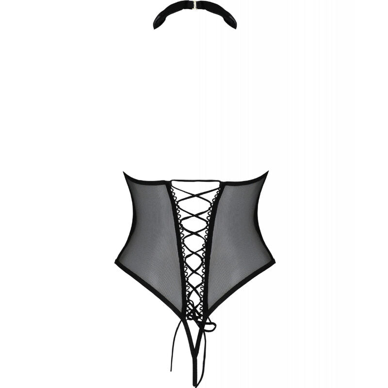 PASSION - TRISHA OPEN BODY NERO L/XL Passion Woman Chemise