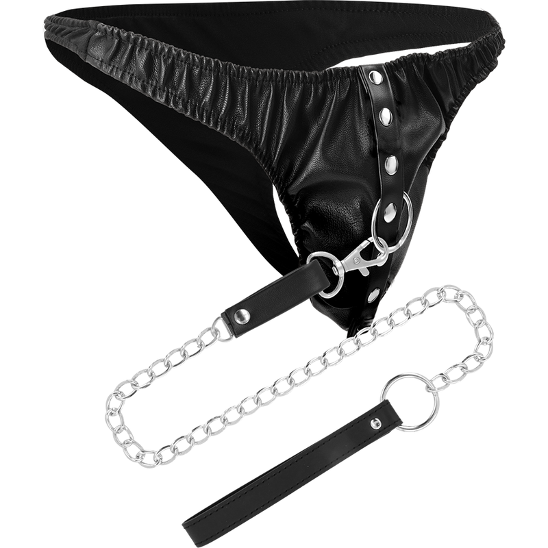 DARKNESS - PERIZOMA DI SOTTOMISSIONE CON CATENA IN METALLO Darkness Bondage