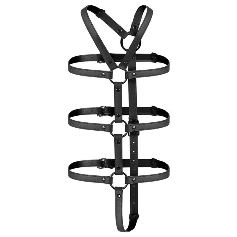 FETISH SUBMISSIVE BONDAGE - IMBRACATURA REGOLABILE TORSO E BRACCIA Fetish Submissive Bondage