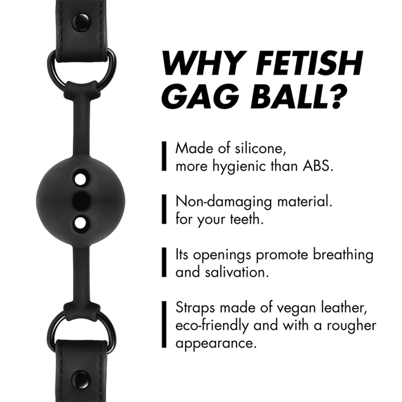 FETISH SUBMISSIVE BONDAGE - BALL GAG IN SILICONE TRASPIRANTE Fetish Submissive Bondage