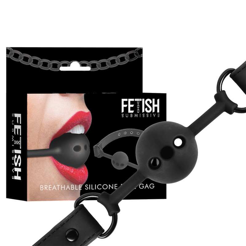 FETISH SUBMISSIVE BONDAGE - BALL GAG IN SILICONE TRASPIRANTE Fetish Submissive Bondage