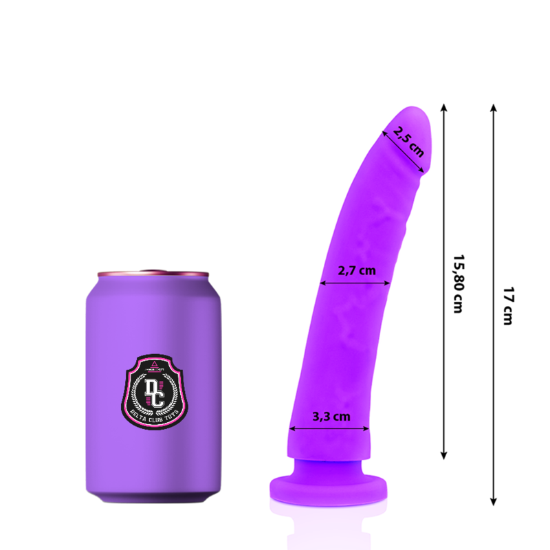 DELTA CLUB - TOYS DILDO MEDICO LILLA IN SILICONE 17 CM -O- 3 CM Deltaclub