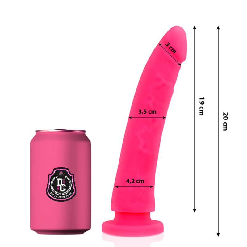 DELTA CLUB - TOYS DILDO MEDICO ROSA IN SILICONE 20 CM -O- 4 CM Deltaclub