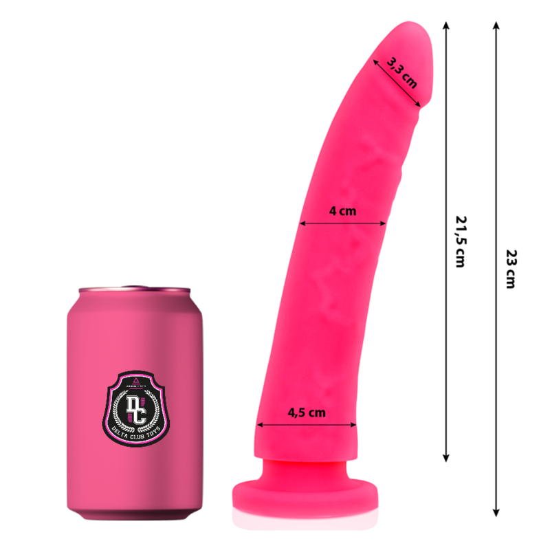 DELTA CLUB - TOYS DILDO MEDICO ROSA IN SILICONE 23 CM -O- 4.5 CM Deltaclub