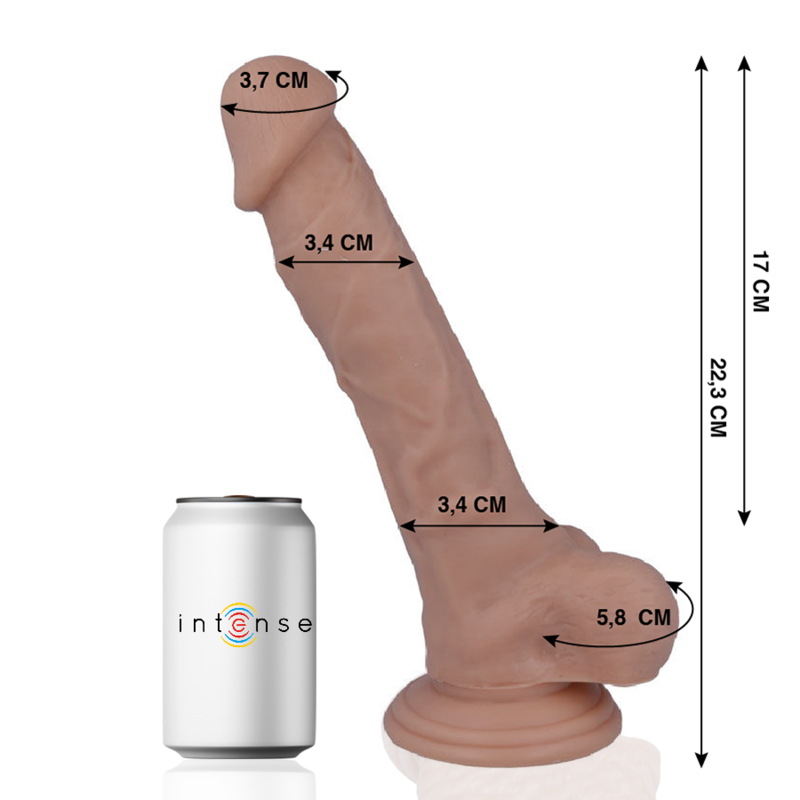MR INTENSE - 28 PENE REALISTICO 22.3 CM -O- 3.4 CM Mr. Intense Dildos
