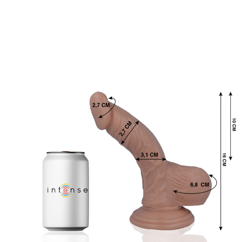 MR INTENSE - 2 PENE REALISTICO 16 CM -O- 2.7 CM Mr. Intense Dildos
