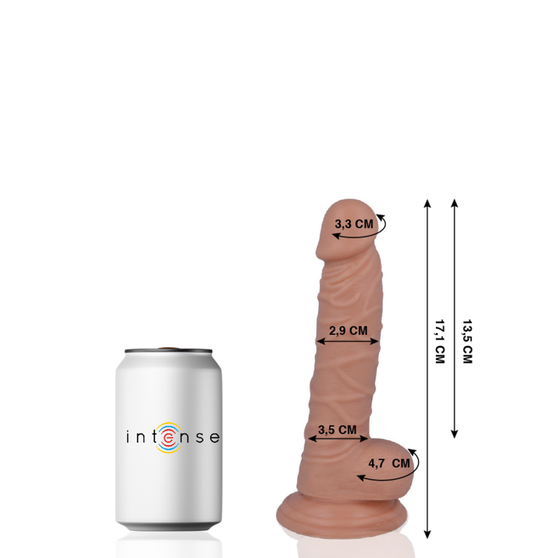 MR INTENSE - 7 PENE REALISTICO 17.1 CM -O- 2.9 CM Mr. Intense Dildos