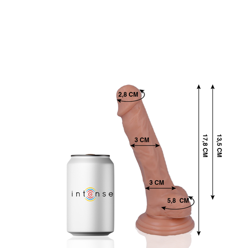 MR INTENSE - 9 PENE REALISTICO 17.8 CM -O- 3 CM Mr. Intense Dildos