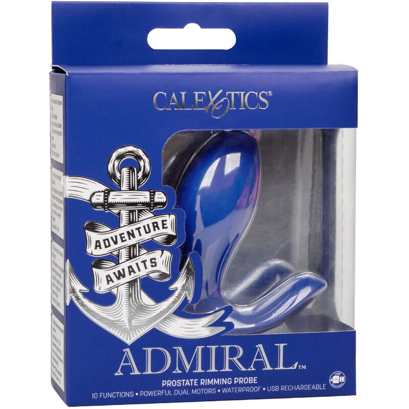 CALEXOTICS - ADMIRAL STIMOLATORE E VIBRATORE RIMMING DELLA PROSTATA BLU Calexotics