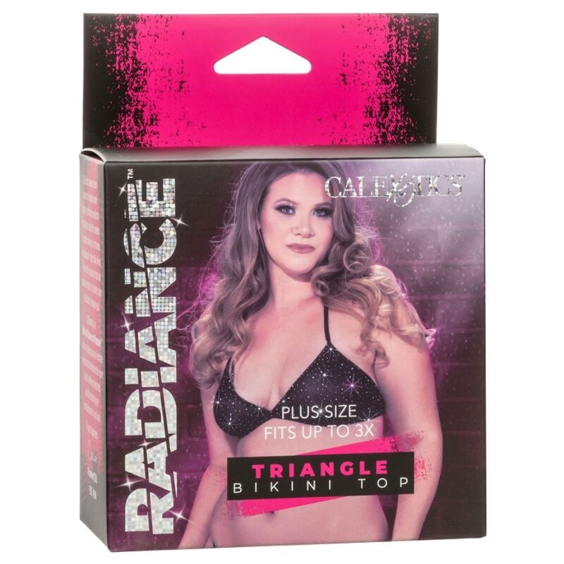 CALEXOTICS - RADIANCE TOP BIKINI A TRIANGOLO RHINE TAGLIA PLUS Calexotics