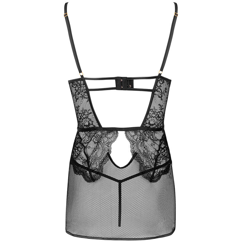 LIVCO CORSETTI FASHION - CAMICIA + SLIP BARIRIN LC 90633 NERO Livco Corsetti Sets