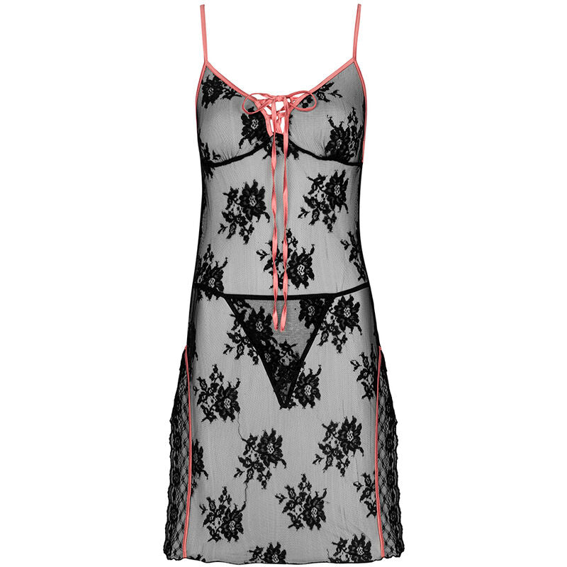 LIVCO CORSETTI FASHION - KARONIN LC 90628 CAMICIA + PANTY NERO Livco Corsetti Sets