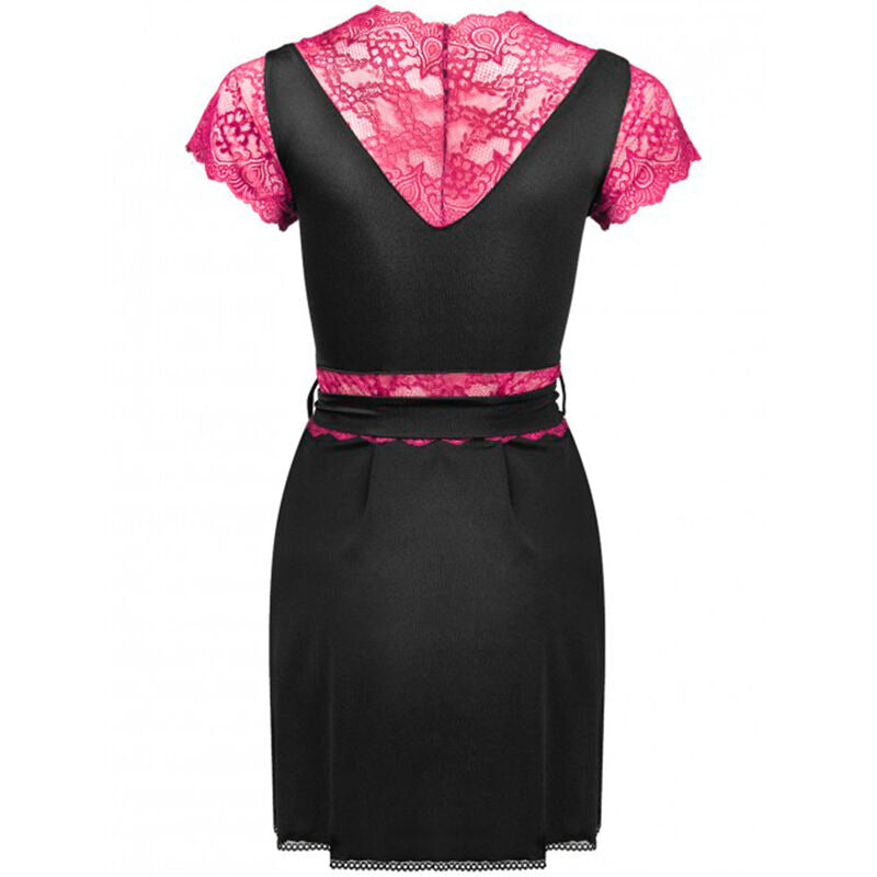 LIVCO CORSETTI FASHION - KUMIKO LC 90428 VESTAGLIA + PANTY NERO L/XL Livco Corsetti Sets